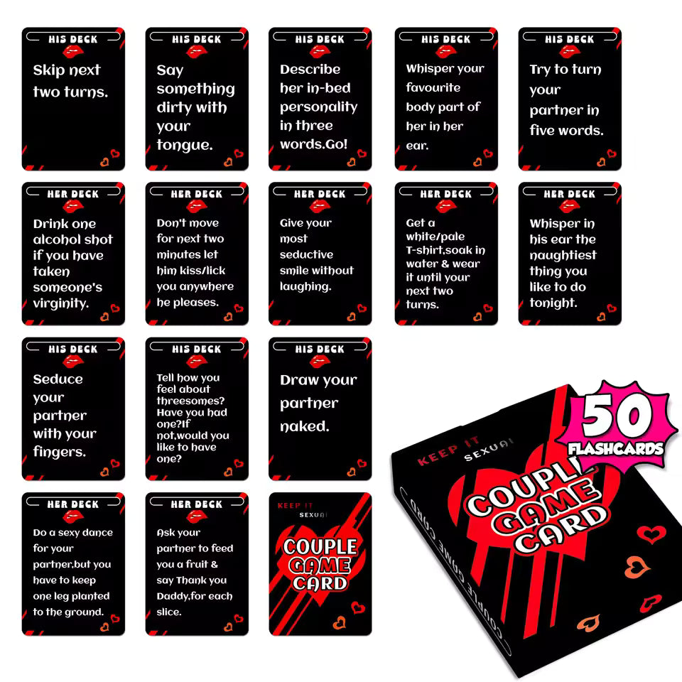 Sexual Couple Game Card